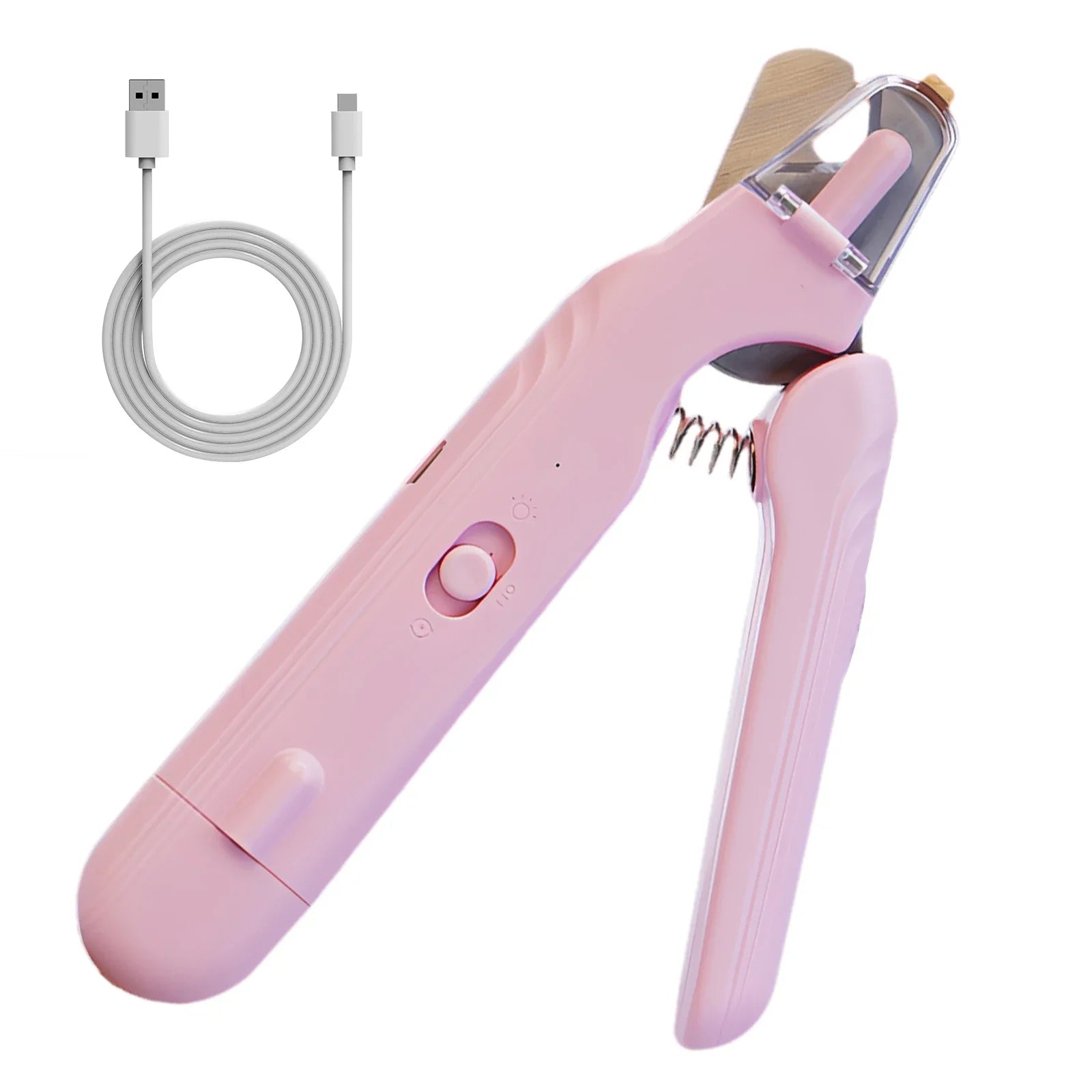 Quiet Electric Pet Nail Grinder with LED Light — Cordless Paw Trimmer for Dogs & Cats