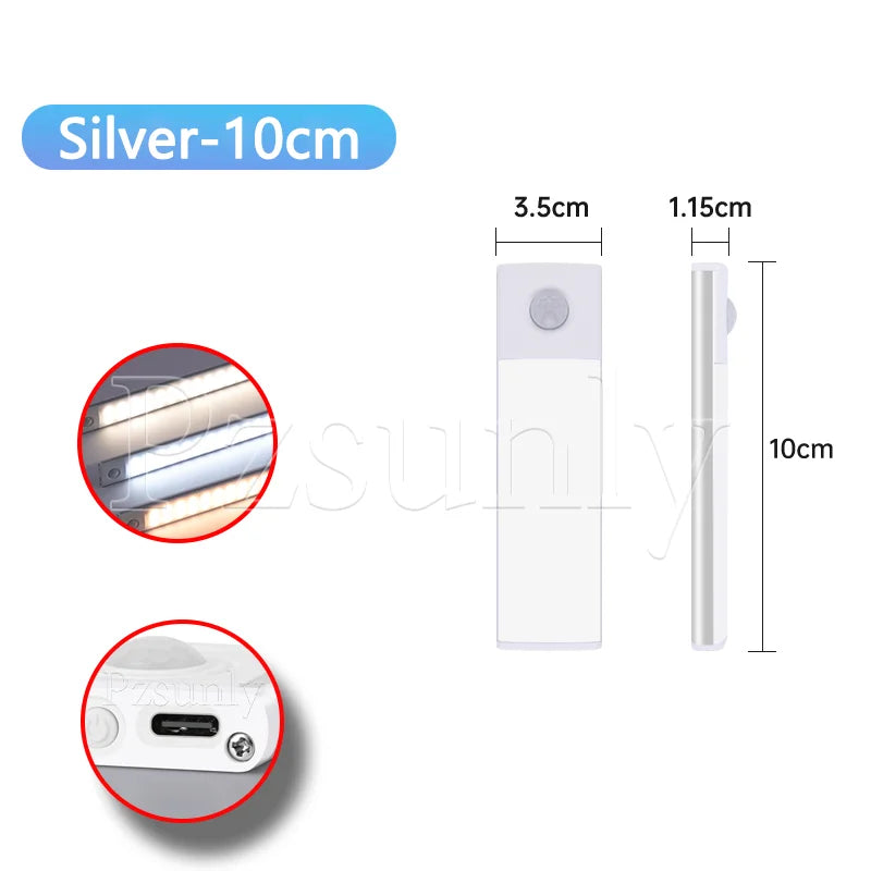 Motion Sensor LED Cabinet Light - Rechargeable Night Light