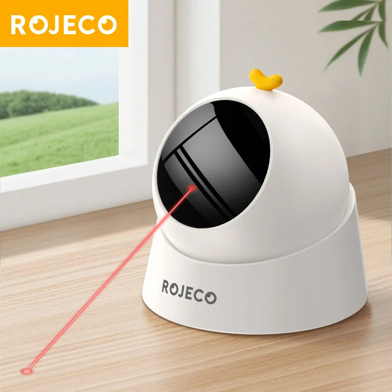 Automatic interactive laser toy for indoor cats
