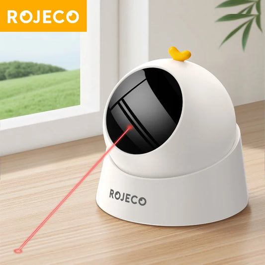 Automatic interactive laser toy for indoor cats