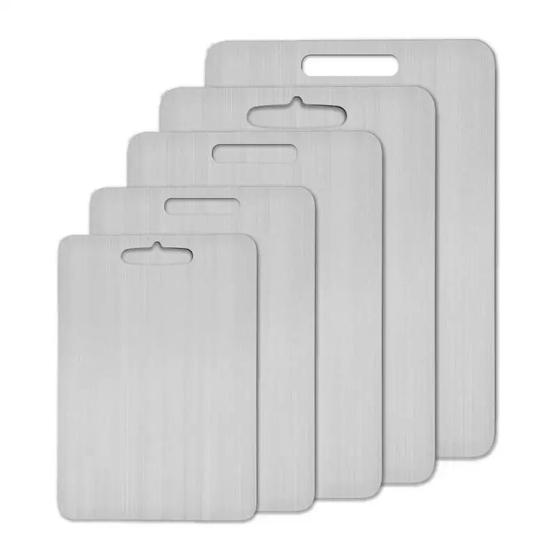 Titanium Stainless Steel Cutting Board - Double-Sided
