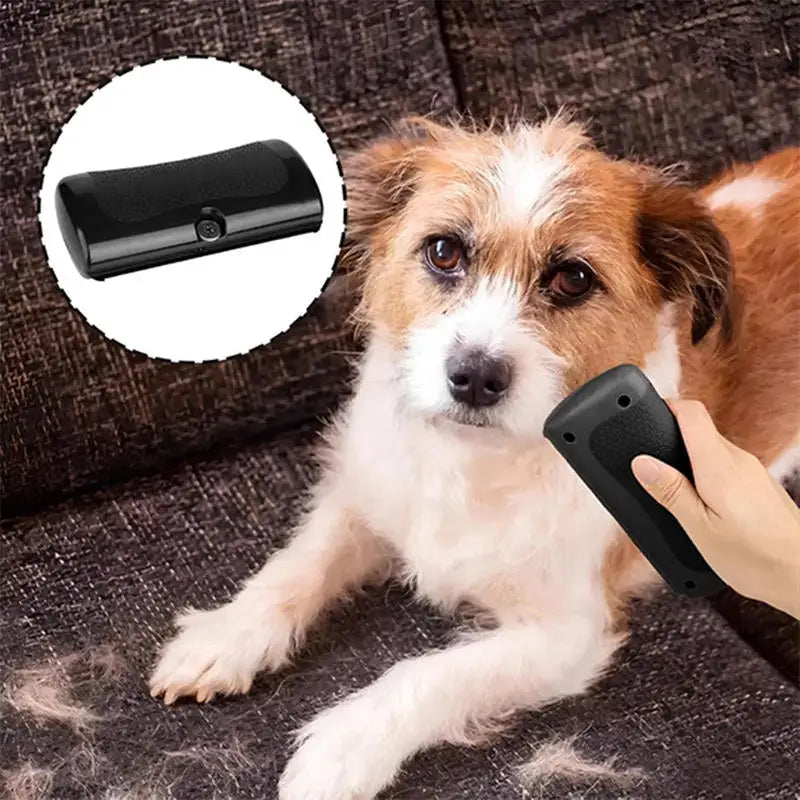 Self-cleaning deshedding brush for dogs and cats