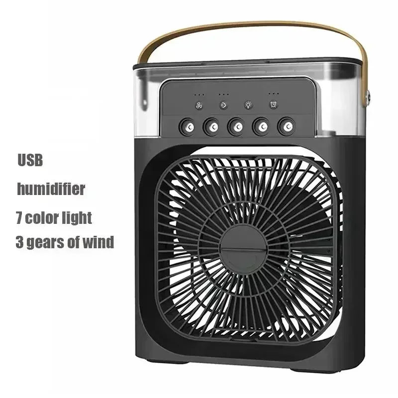 3-in-1 Portable Air Cooler Fan, Humidifier & Night Light