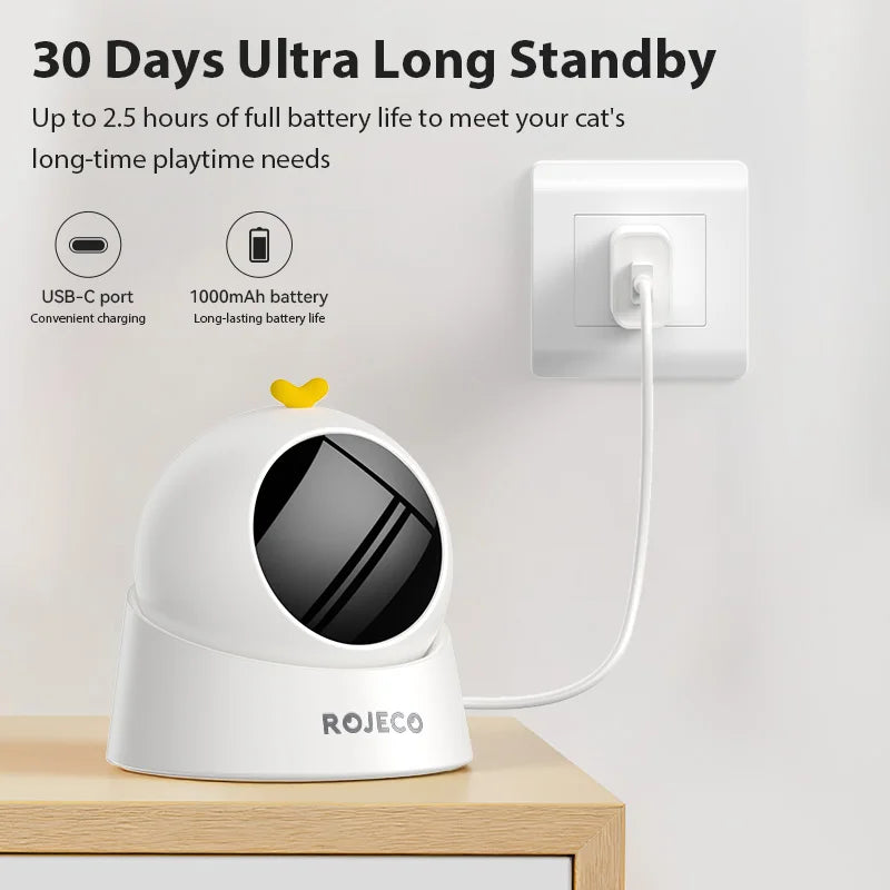 Automatic Laser Cat Toy — Hands-Free Interactive Teaser for Indoor Cats
