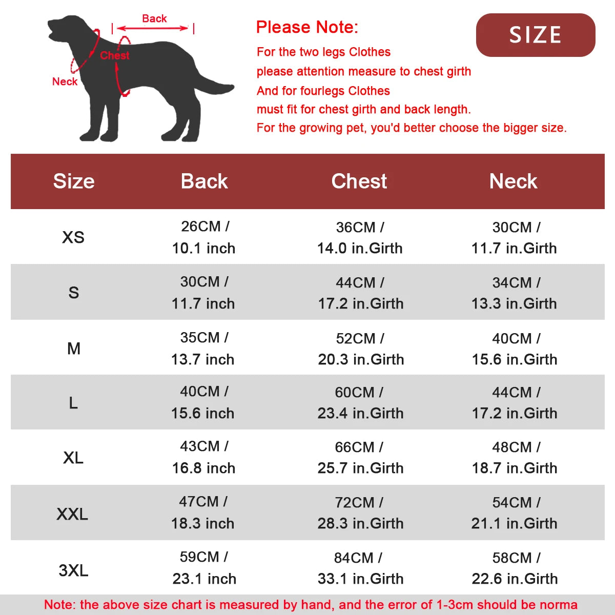 Padded Winter Dog Coat — Warm Cotton Jacket for Small to Large Dogs