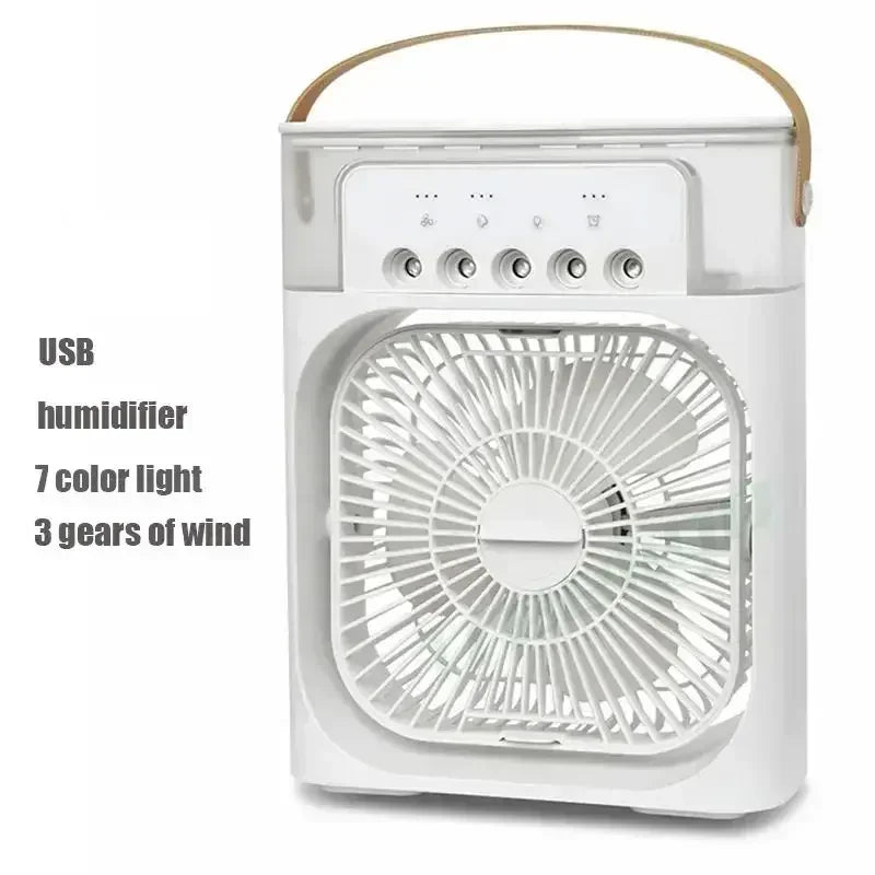 3-in-1 Portable Air Cooler Fan, Humidifier & Night Light