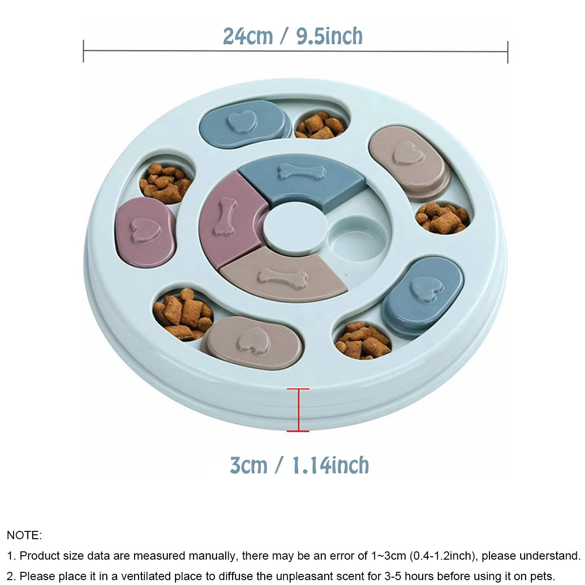 Slow Feeder Bowl — Anti-Gulp Maze Bowl for Dogs & Cats