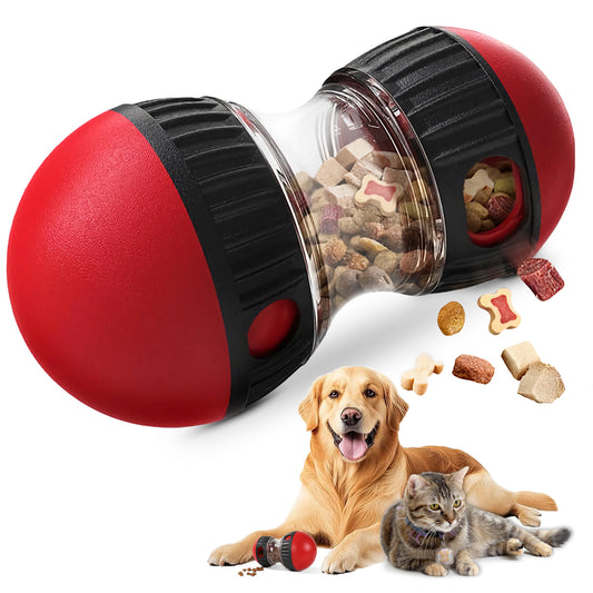 Slow feeder treat ball for puppy enrichment training